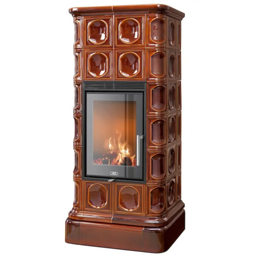 Kachlová kamna ABX Kaledonie exklusive L, Hnědá